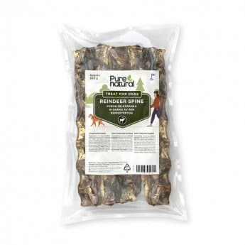 Purenatural poronselkäranka 300g herkku koiralle