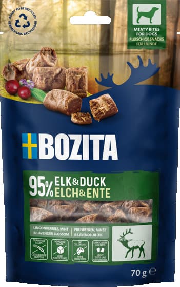 Snacks Meaty Bites Elk & Duck Koiranherkku 70g