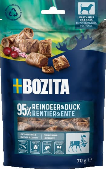Snacks Meaty Bites Reindeer& Duck Koiranherkku 70g