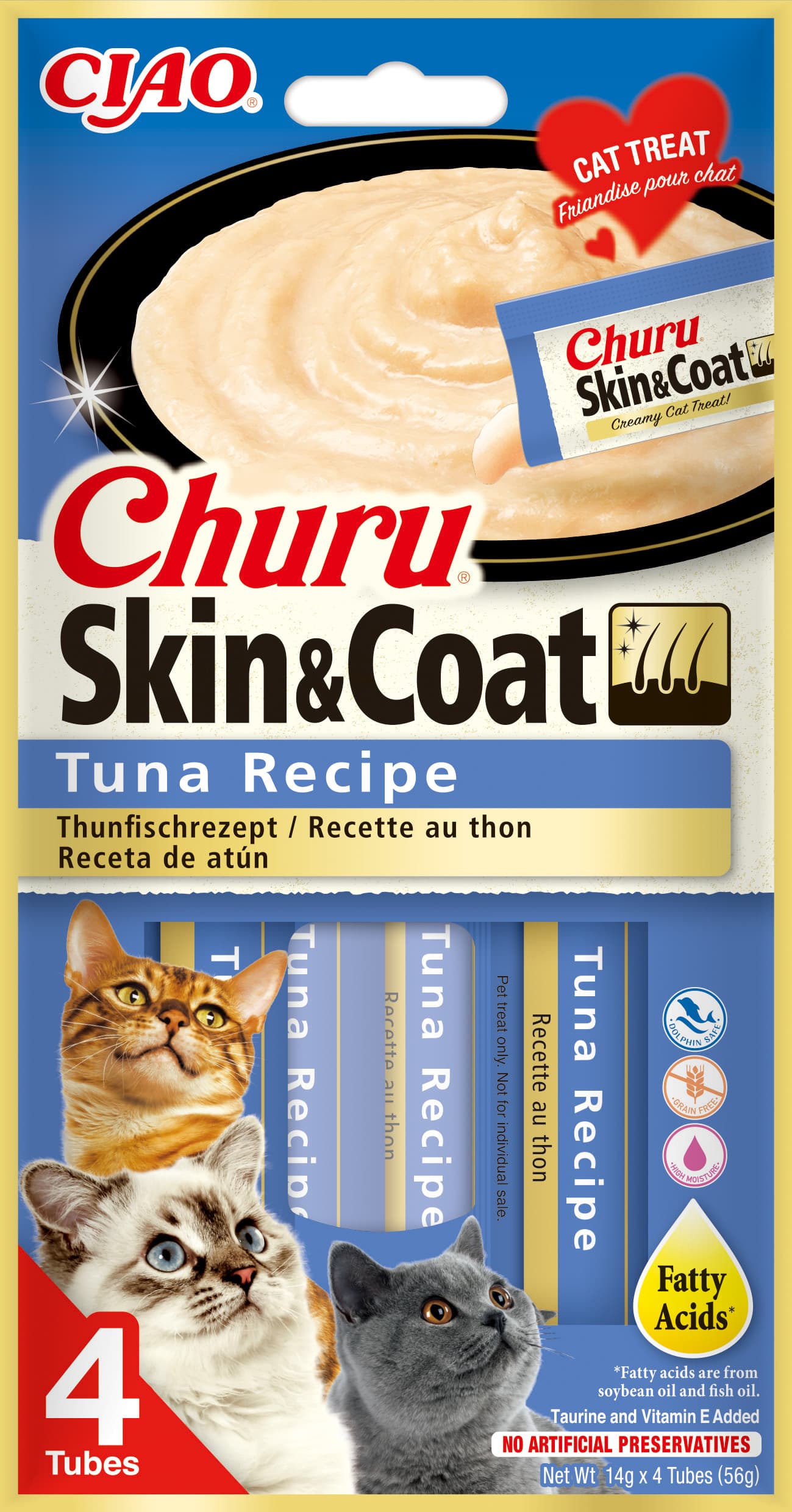 Cat Skin & Coat Tuna 4x14g