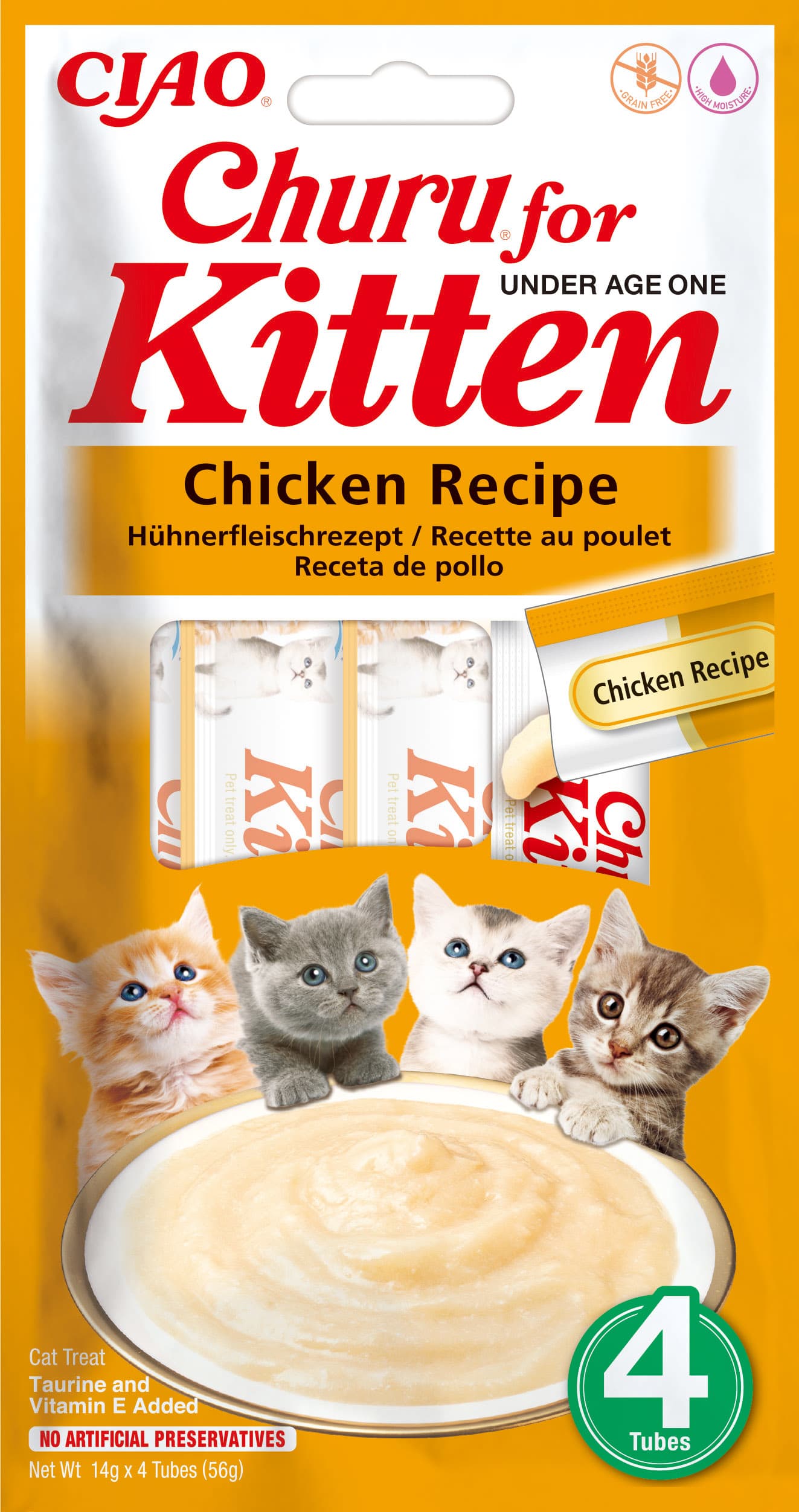 Cat Kitten Chicken 4x14g