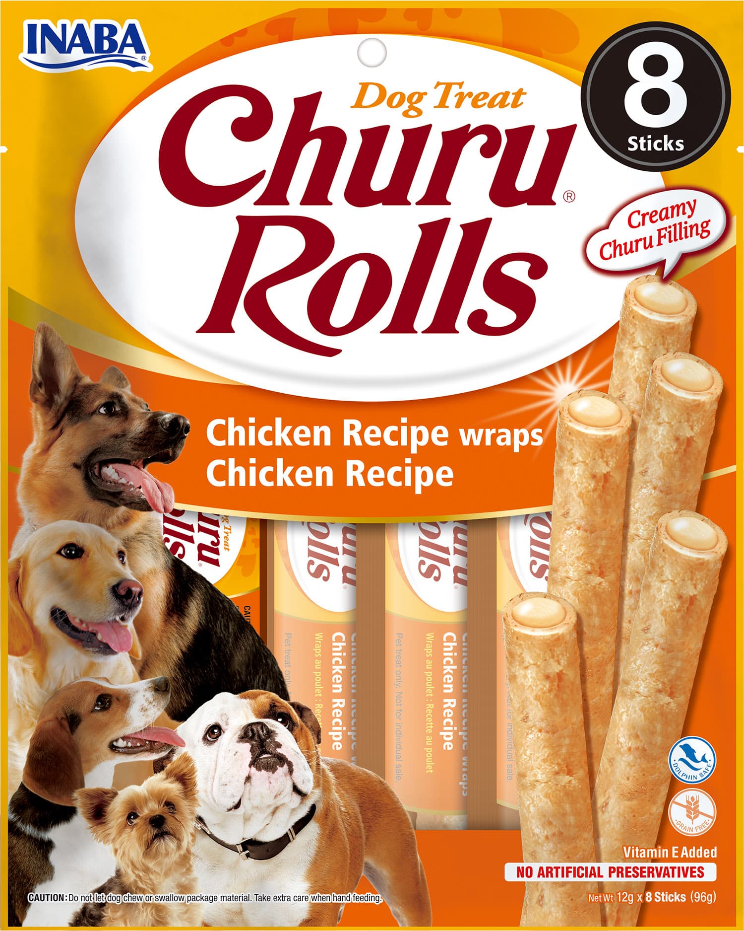 Dog Rolls Chicken wraps 8x12g