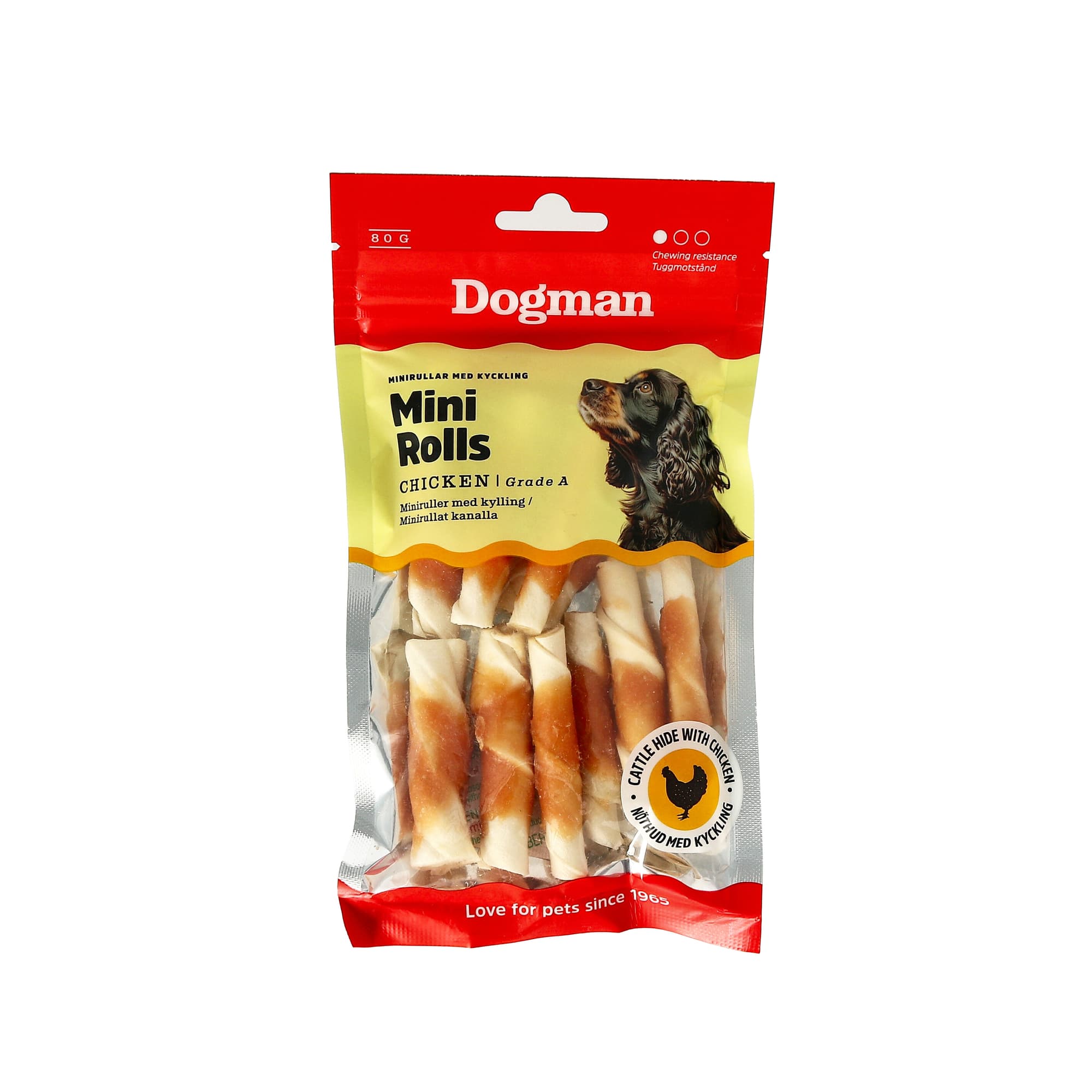 Minirullat kanalla Valkoinen 80g