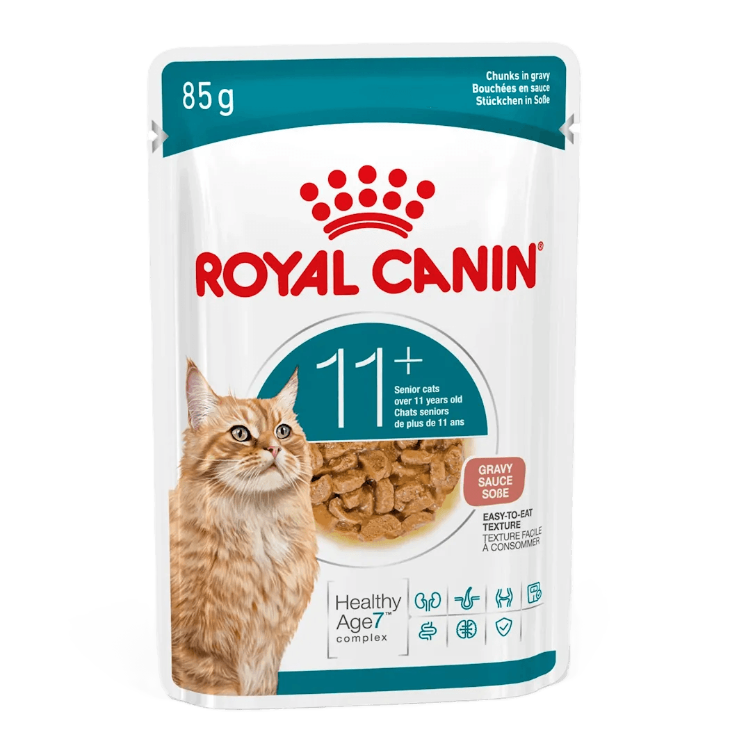 Ageing 11+ Gravy Märkäruoka kissalle 12x85g