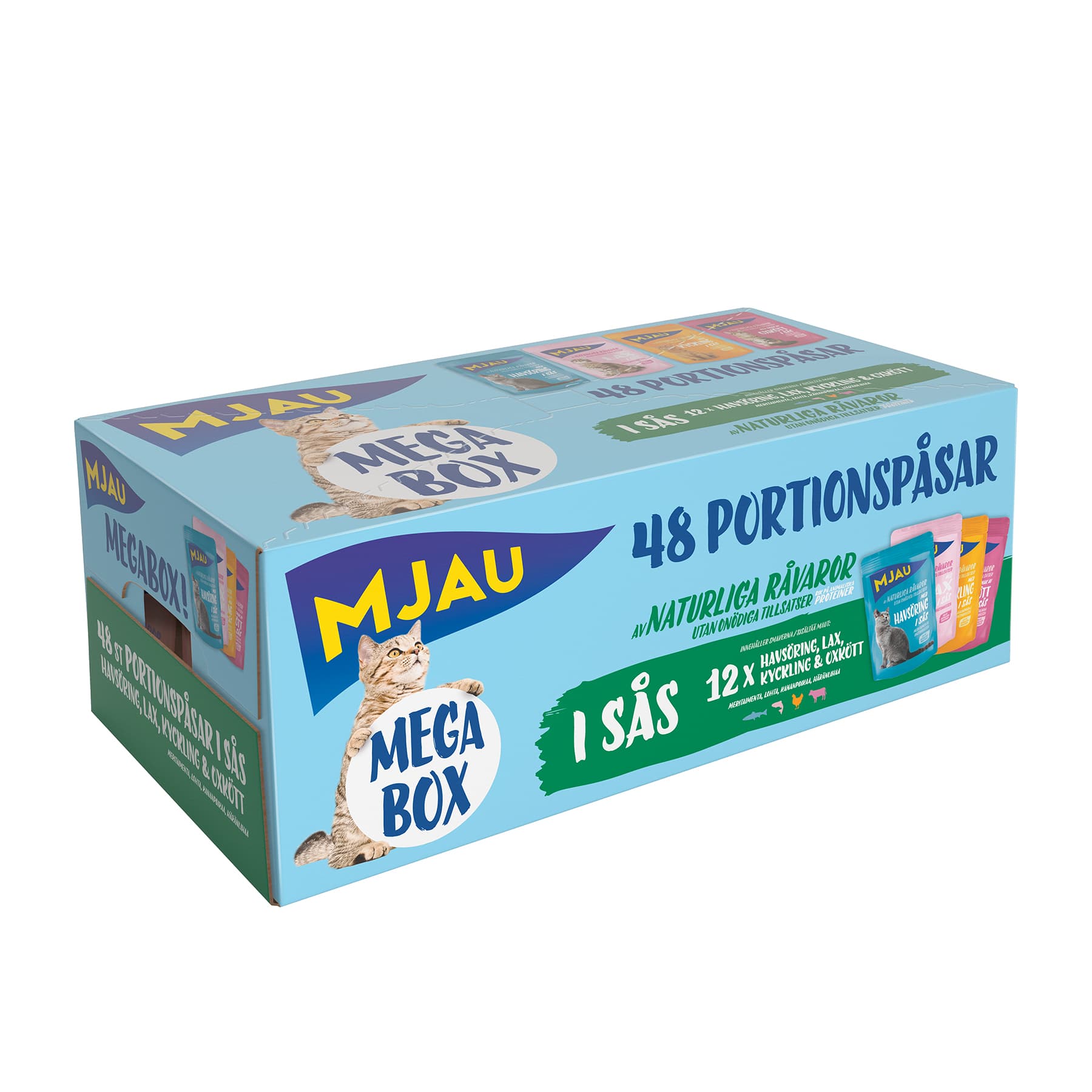 Lihan- ja kalanpalat kastikkeessa megapack 48x85g
