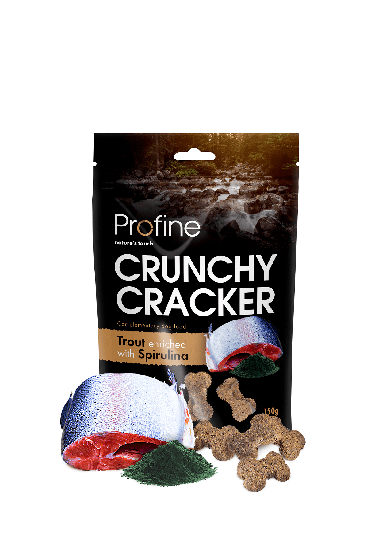 Crunchy Cracker Trout&Spirulina koiranherkku 150g