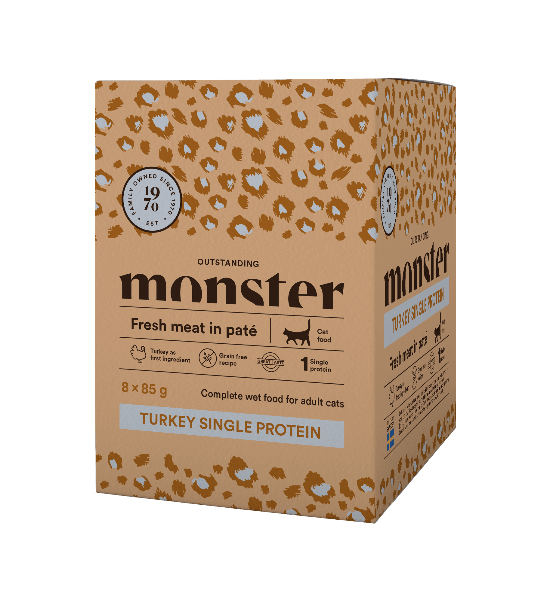 Paté Single Protein Turkey märkäruoka 8x85g