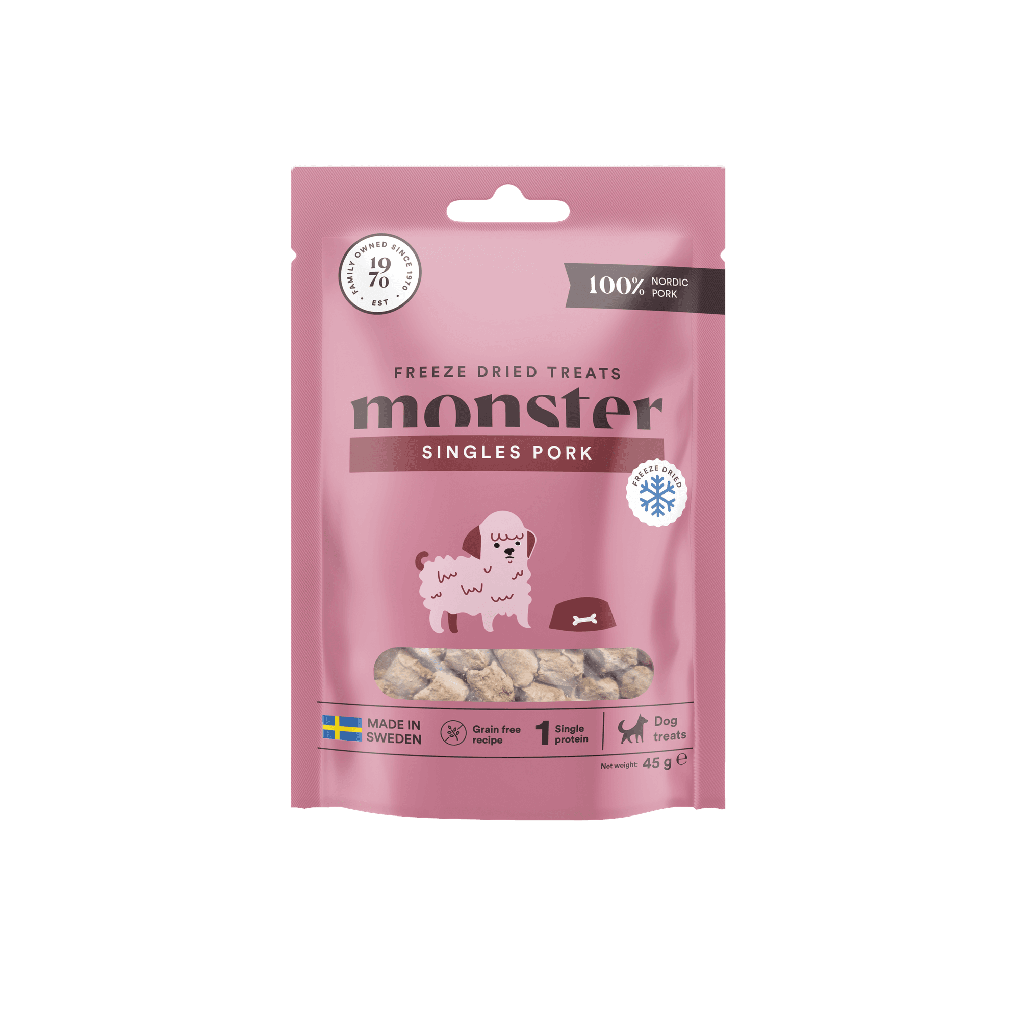 Freeze Dried Treats Pork koiranherkku 45g