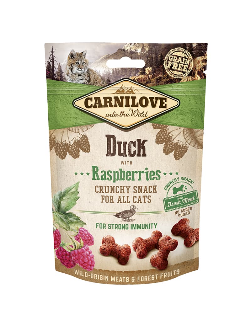 Crunchy Snack Duck & Raspberry kissanherkku 50g