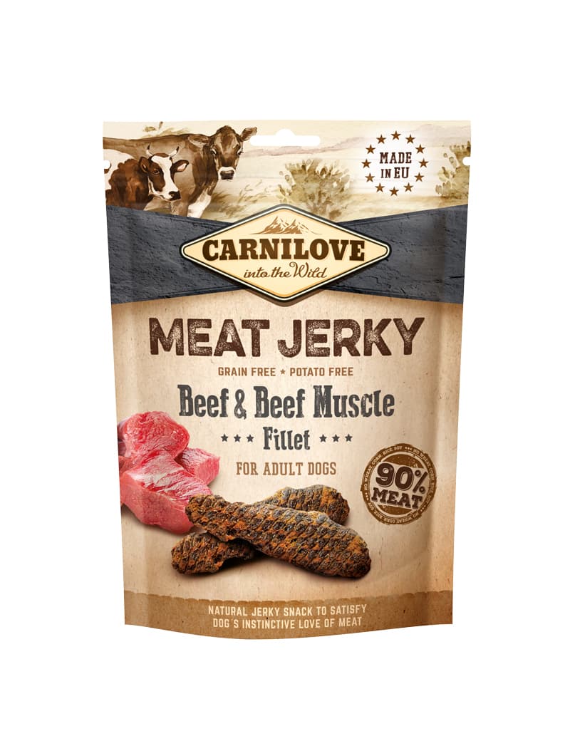 Meat Jerky Beef & Beef Muscle koiranherkku 100g