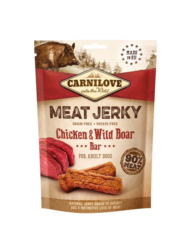 Meat Jerky Chicken & Wild Boar koiranherkku 100g