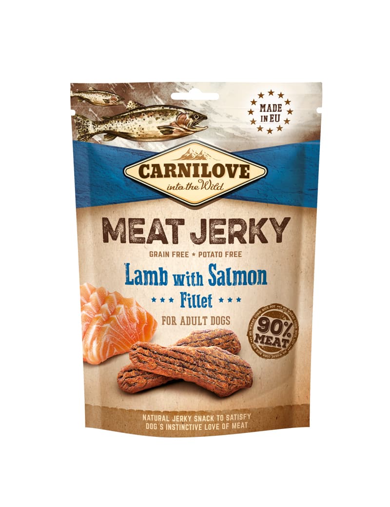 Meat Jerky Lamb & Salmon koiranherkku 100g
