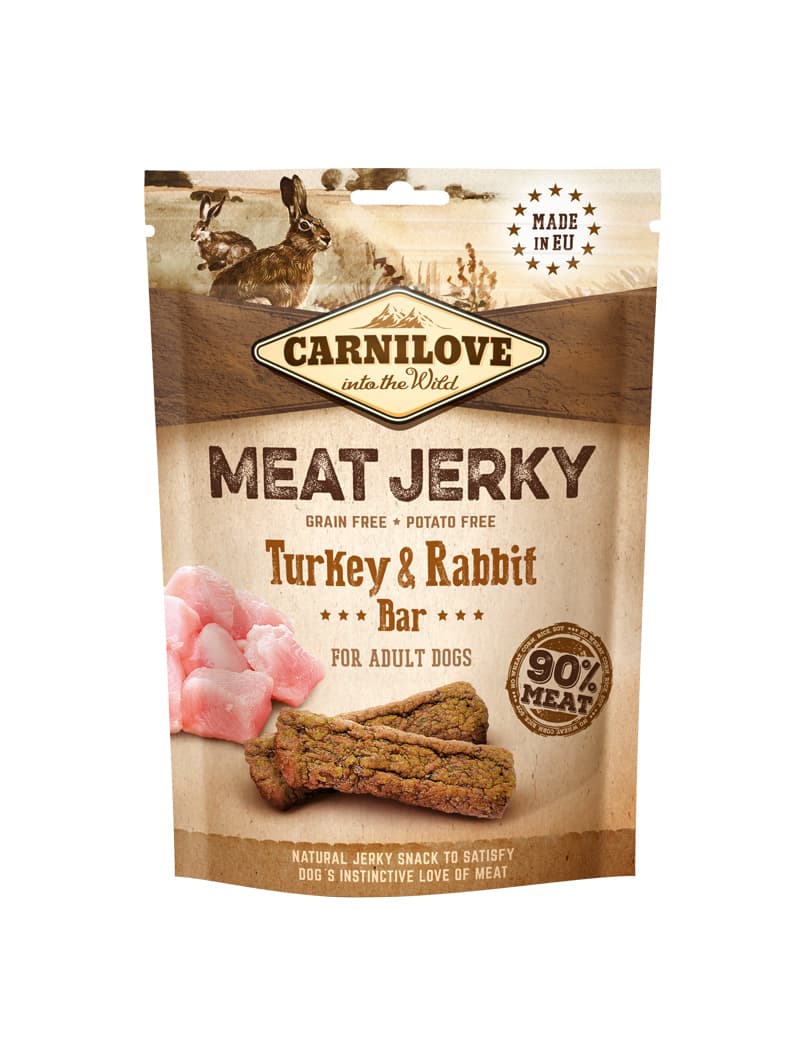 Meat Jerky Turkey & Rabbit koiranherkku 100g