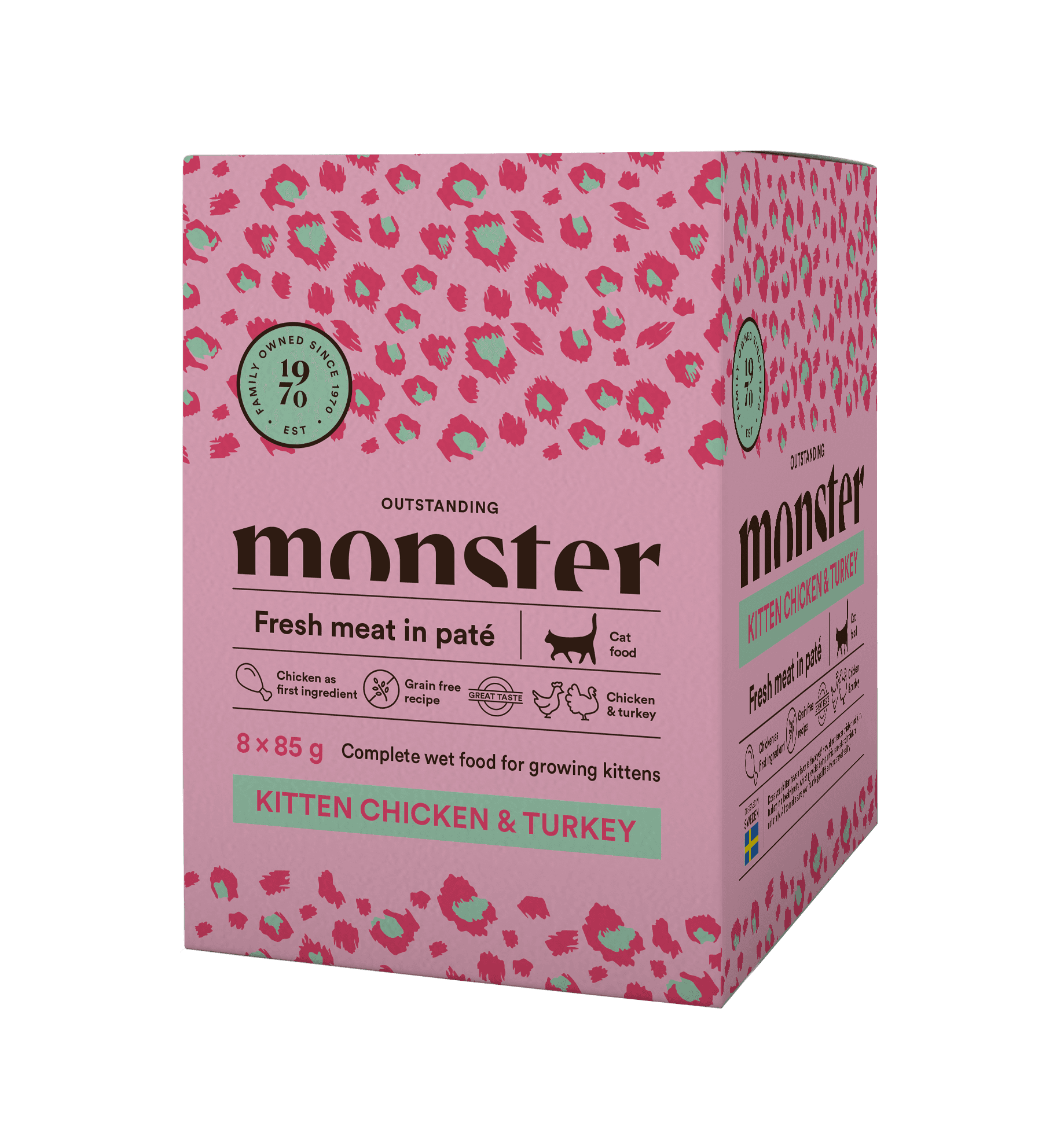 Paté Kitten Chicken & Turkey märkäruoka 8x85g